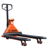 6600-lb Scale Pallet Jack Truck, 210° Steering Arc, 48" Forks, 2" LCD Display, TMG-FPJ66S