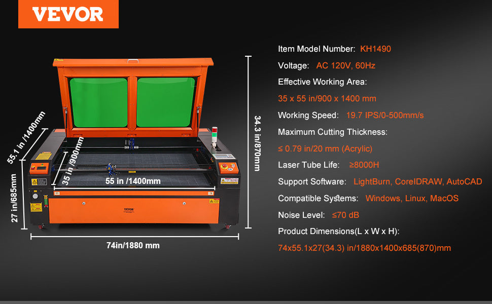 130W CO2 Laser Engraver 35