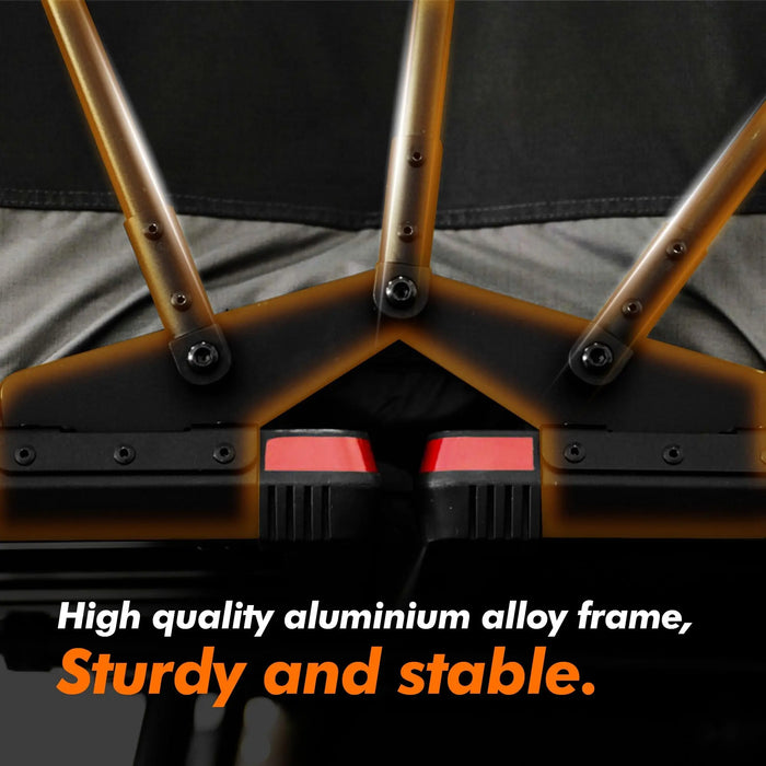 Car Roof Top Tent, 140cm Entry level, Aluminium Fold Out Style, Waterproof, Windproof, DOBA-CRT140