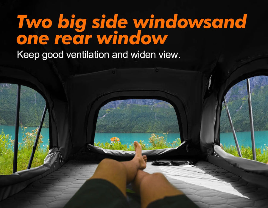Car Roof Top Tent, 140cm Entry level, Aluminium Fold Out Style, Waterproof, Windproof, DOBA-CRT140