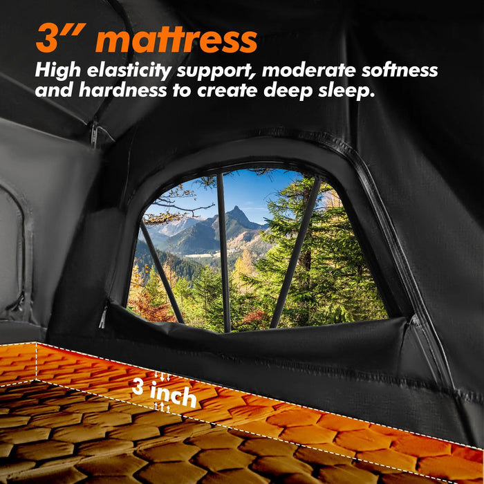 Car Roof Top Tent, 140cm Entry level, Aluminium Fold Out Style, Waterproof, Windproof, DOBA-CRT140