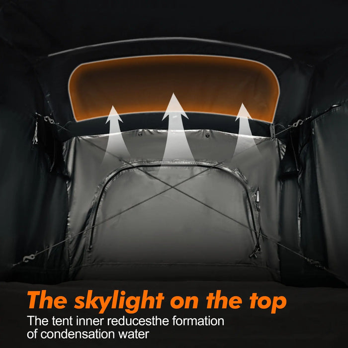 car roof tent inside Car Roof Top Tent, 140cm Entry level, Aluminium Fold Out Style