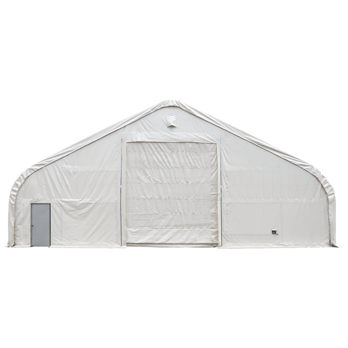 Snow Series 50' x 80' Dual-Truss Pre-Engineered Storage Shelter, Rated Snow Load 35 PSF & Wind Load 100 km/h, TMG-DTE5080-SR35