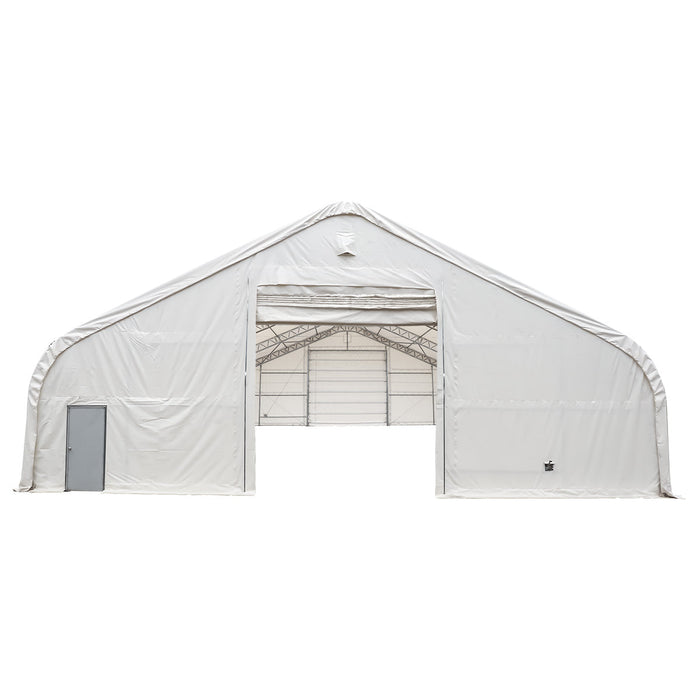 Snow Series 50' x 80' Dual-Truss Pre-Engineered Storage Shelter, Rated Snow Load 35 PSF & Wind Load 100 km/h, TMG-DTE5080-SR35