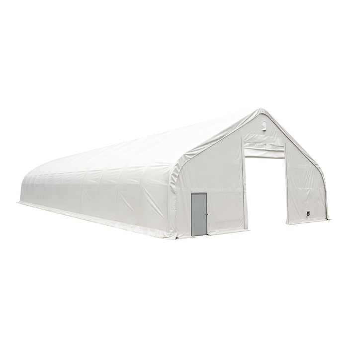 Snow Series 50' x 80' Dual Truss Storage Shelter with 32 oz PVC Cover, 25 PSF Snow Load, Engineering Drawings, TMG-DTE5080-SR25