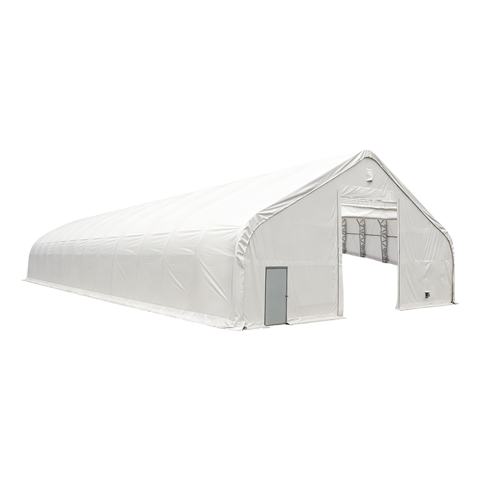 Snow Series 50' x 80' Dual Truss Storage Shelter with 32 oz PVC Cover, 25 PSF Snow Load, Engineering Drawings, TMG-DTE5080-SR25
