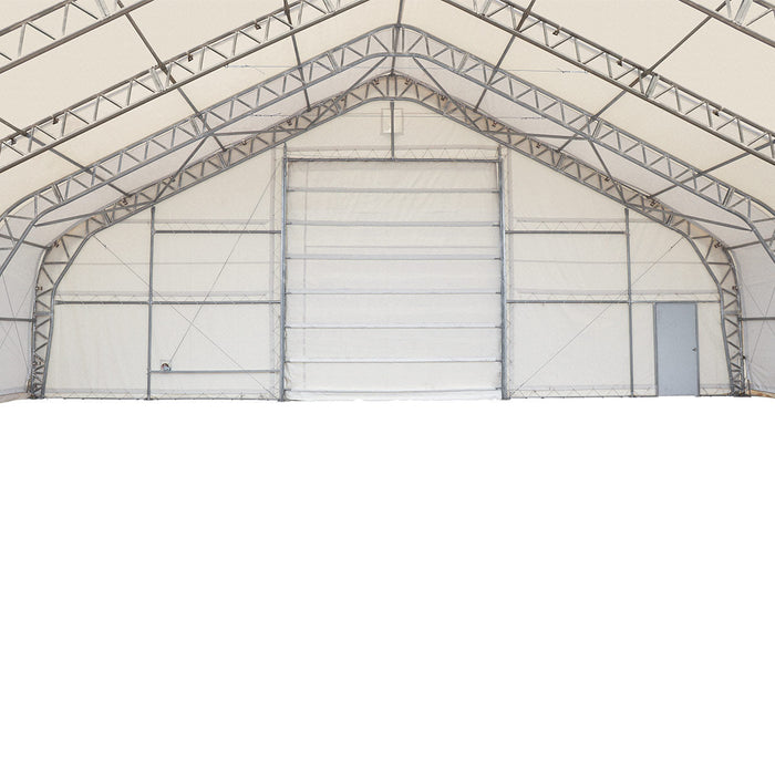 Snow Series 50' x 80' Dual-Truss Pre-Engineered Storage Shelter, Rated Snow Load 35 PSF & Wind Load 100 km/h, TMG-DTE5080-SR35