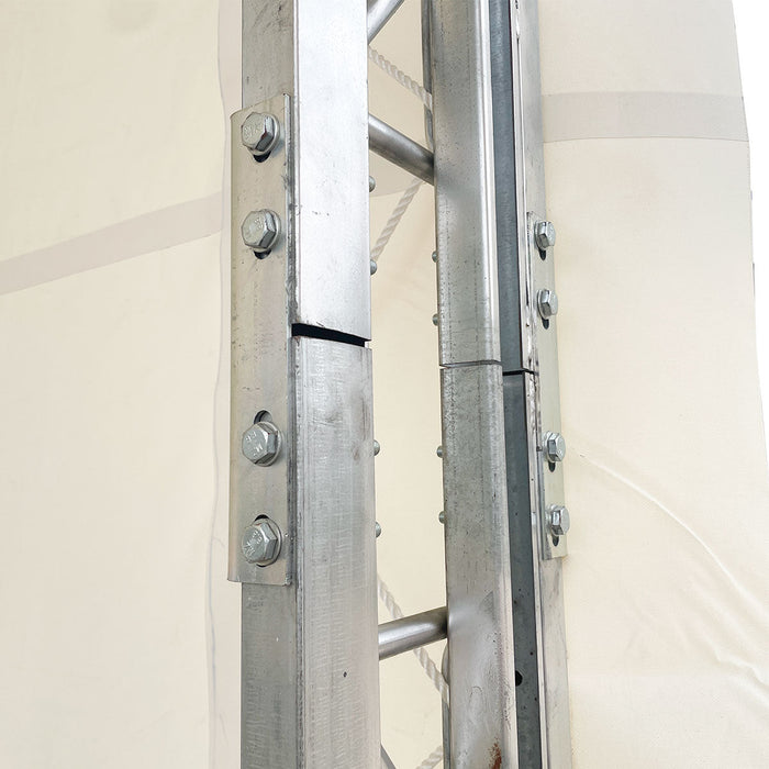 Snow Series 50' x 80' Dual-Truss Pre-Engineered Storage Shelter, Rated Snow Load 35 PSF & Wind Load 100 km/h, TMG-DTE5080-SR35