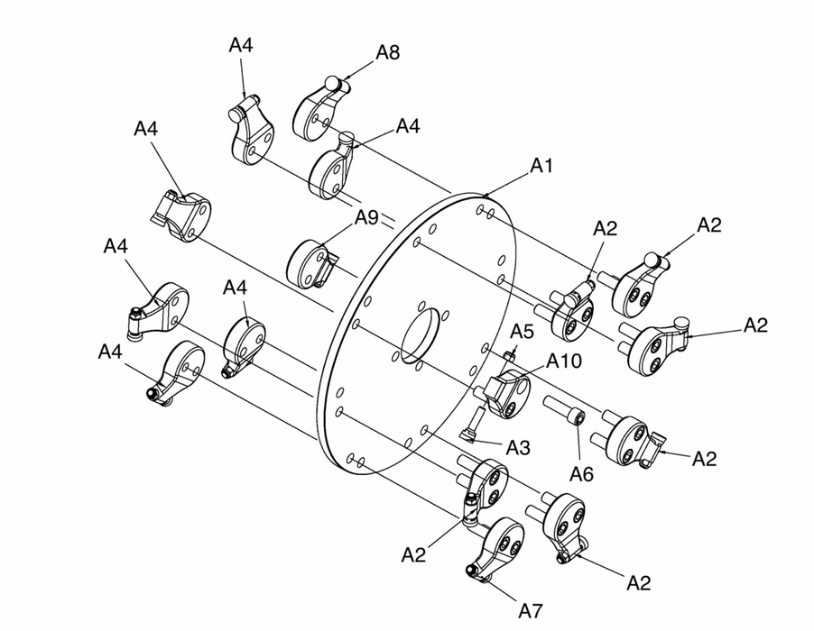 TMG-ESG18-A3 Teeth, Pack of 8, Hardware Included