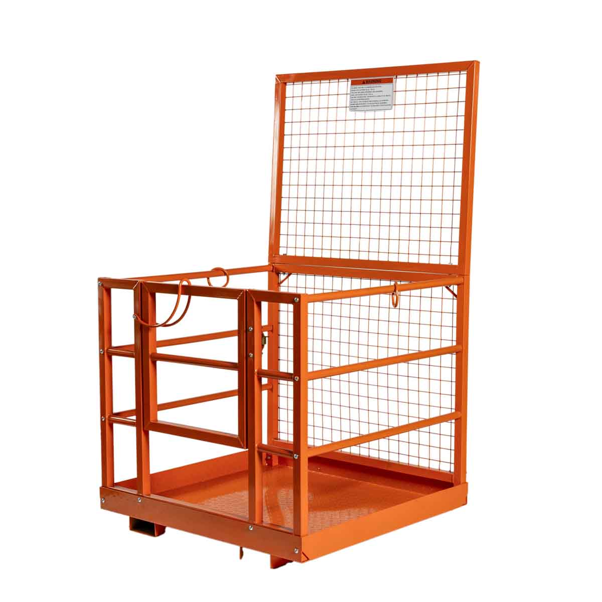 TMG-FWP08L Forklift Work Platform, 45" x 43", 880 lb capacity, heavy-duty safety cage with locking mechanism
