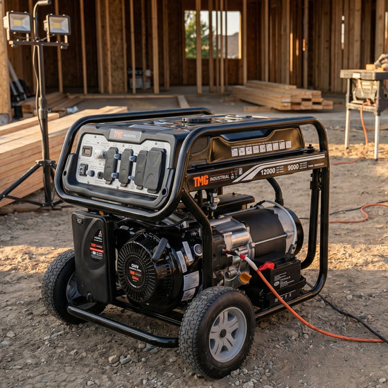 12,000 Watt Gasoline Generator, Electric Start, 7-Hour Run Time, 120V/240VAC, TMG-12000GE