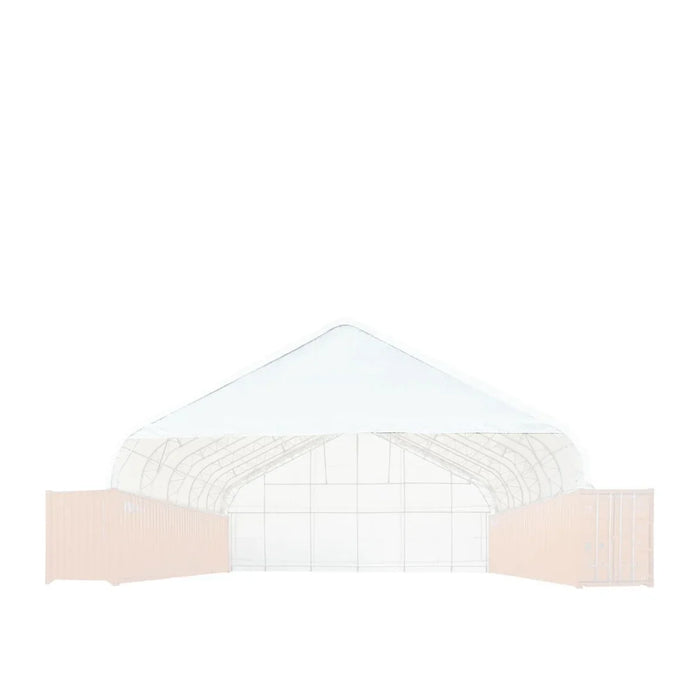 Partial Front Drop Kit for DTE40C Snow Series™ Container Shelters, PVC 610 Cover Panel and Steel Frames, TMG-DTE40FCF