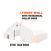 Front end wall kit for TMG-DT50 Series container shelters. Designed for 9'6" high cube containers with roll-up garage door and steel man door.
