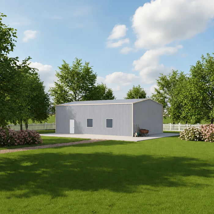 Snow Series 50' x 50' Pre-Engineered I-Beam Steel Building Commercial Workshop Warehouse, 85 PSF Snow Load Rated, All Doors and Windows Included, TMG-MST505015-SR85