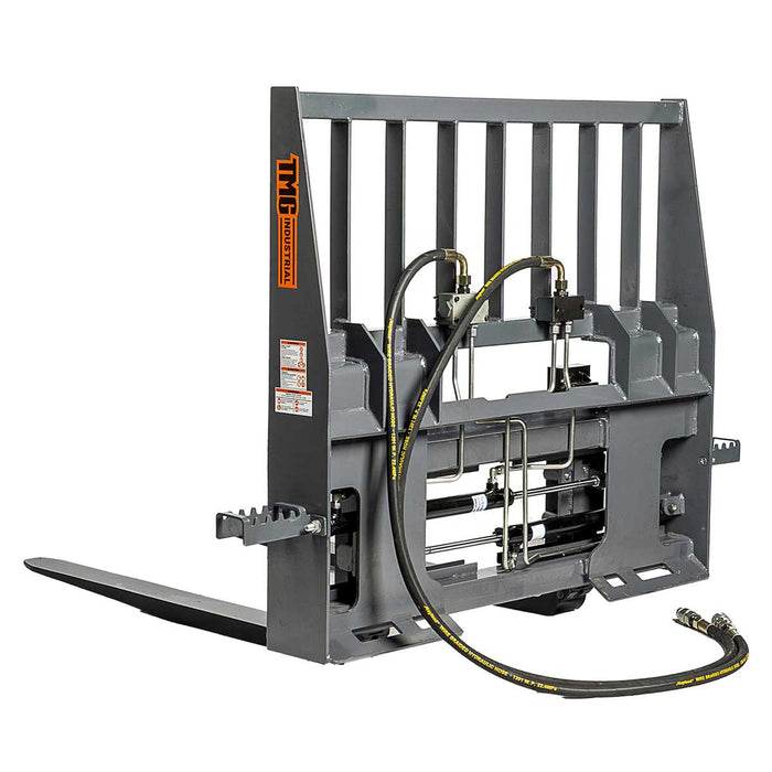 60 inch pallet fork for skid steer with hydraulic side shift and 4200 lb capacity TMG-SPF60S