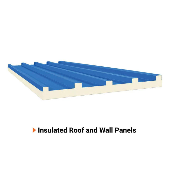 Snow Series 50' x 50' Pre-Engineered I-Beam Steel Building Commercial Workshop Warehouse, R15 Insulated Roof and Wall Panels, 85 PSF Snow Load Rated, All Doors and Windows Included, TMG-MST505015R15-SR85