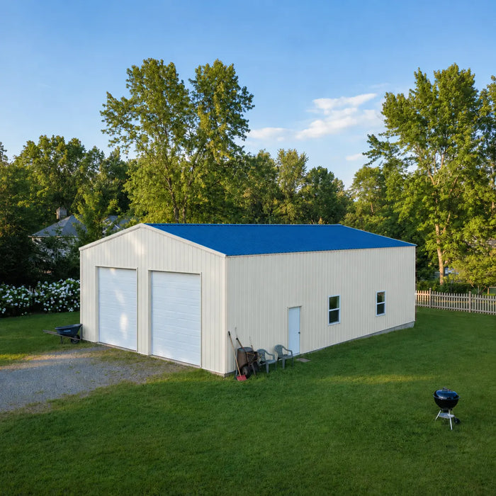Snow Series 50' x 50' Pre-Engineered I-Beam Steel Building Commercial Workshop Warehouse, 85 PSF Snow Load Rated, All Doors and Windows Included, TMG-MST505015-SR85