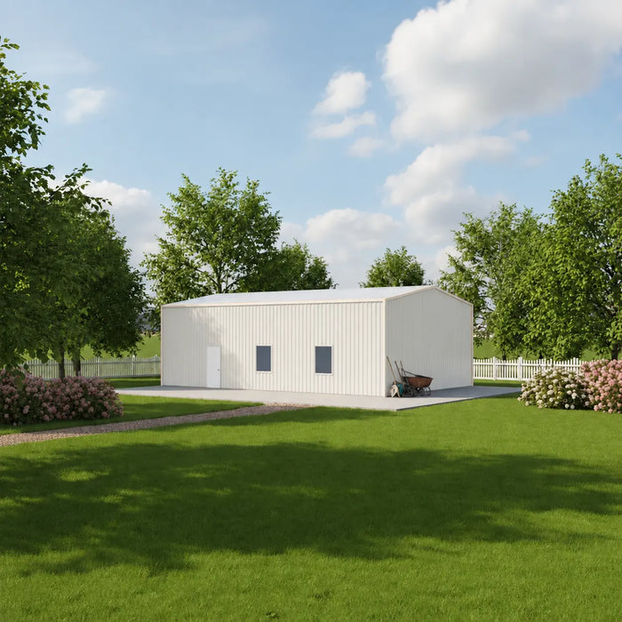Snow Series 50' x 50' Pre-Engineered I-Beam Steel Building Commercial Workshop Warehouse, 85 PSF Snow Load Rated, All Doors and Windows Included, TMG-MST505015-SR85