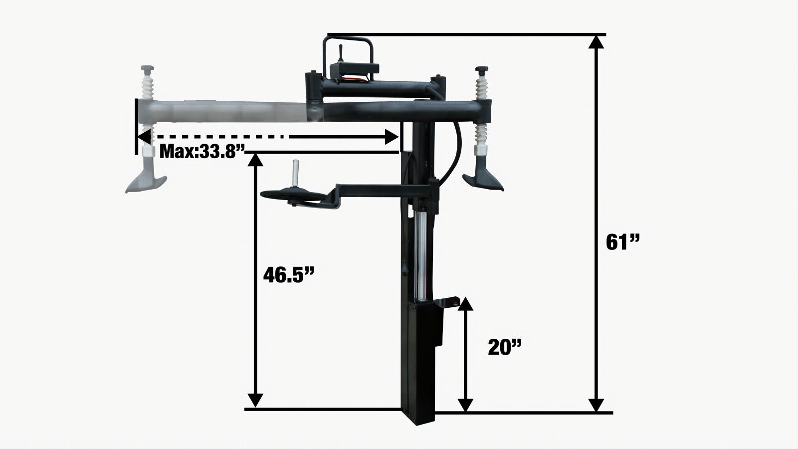 TMG Industrial Pneumatic Powered Assist Arm, Left Hand Swing, Compatible with TMG-TC24 Tire Changer, TMG-PAT24-specifications-image