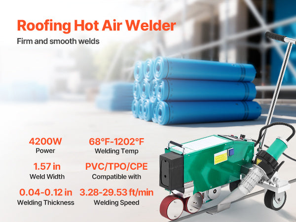 4200W Roofing Hot Air Welder 220V PVC TPO Welding Machine 1.57