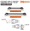 TMG-04B-LF-1400 PTO Shaft for TMG-TFMO50, TMG-TFMO60, TMG-TFMO70