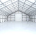 Snow Series 50' x 150' dual truss storage shelter with 35 PSF snow load, TMG-DT50150-SR35