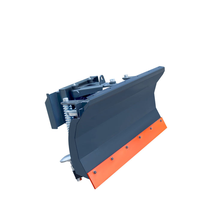 48" Mini Skid Steer Dozer Blade / Snow Pusher, 30° Left & Right, Bolt-On Cutting Edge, Toro-Style Mount, TMG-DB48TM