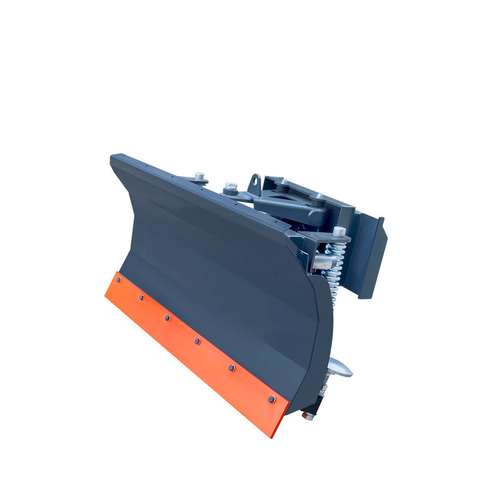 48" Mini Skid Steer Dozer Blade / Snow Pusher, 30° Left & Right, Bolt-On Cutting Edge, Toro-Style Mount, TMG-DB48TM