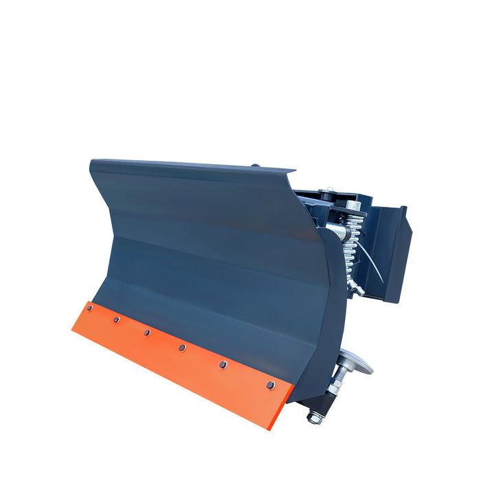 48" Mini Skid Steer Dozer Blade / Snow Pusher, 30° Left & Right, Bolt-On Cutting Edge, Toro-Style Mount, TMG-DB48TM