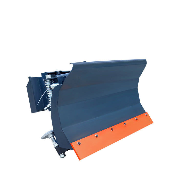 48" Mini Skid Steer Dozer Blade / Snow Pusher, 30° Left & Right, Bolt-On Cutting Edge, Toro-Style Mount, TMG-DB48TM