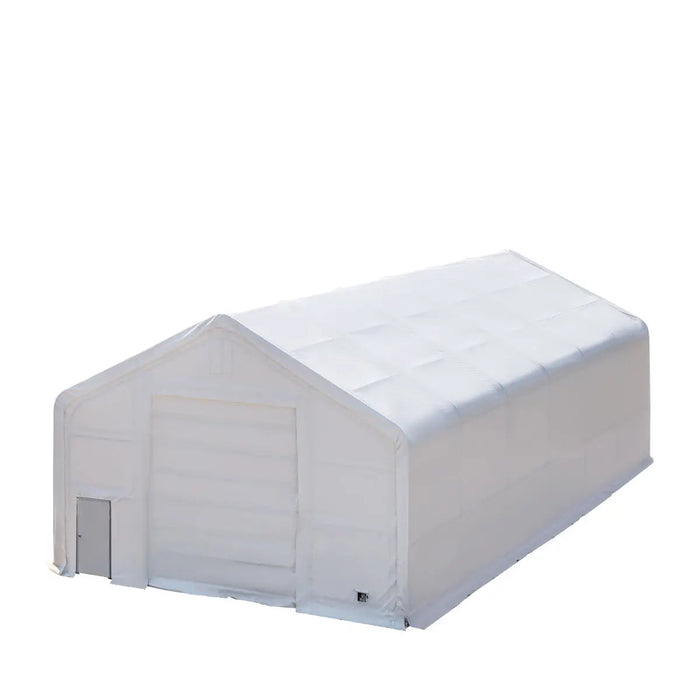 30' x 60' Dual Truss Storage Shelter with Heavy Duty 17 oz PVC Cover & Drive Through Doors TMG-DT3062 - TMG Industrial