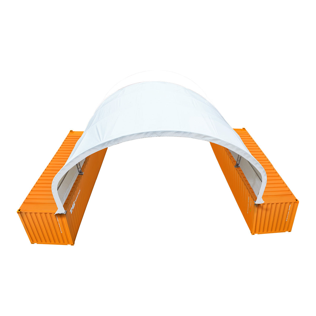 40' x 20' Dual Truss Container Shelter with Heavy Duty 21 oz PVC Cover, TMG-DT4022C-V2