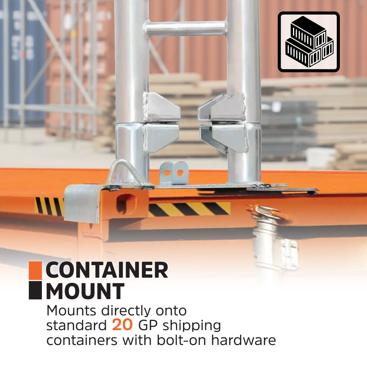 40' x 20' Dual Truss Container Shelter with Heavy Duty 21 oz PVC Cover, Enclosed End Wall & Front Drop, TMG-DT4022CF8