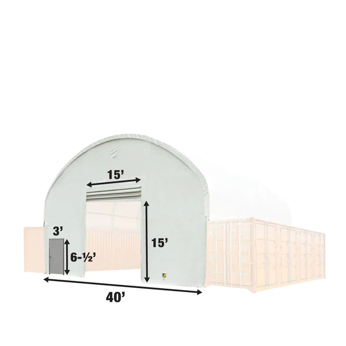 TMG Industrial Front End Wall Kit, Compatible with TMG-DT4041C and DT4041CF container shelters installed with the standard height containers (8’6”), TMG-DT40FW8V