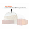 Partial Front Drop Kit for DT40 Series Container Shelters, PVC 610 Cover Panel and Steel Frames, TMG-DT40FCF
