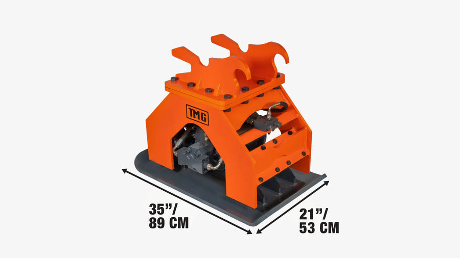 11,000-lbf Hydraulic Plate Compactor, 4-7 Ton Excavator Weight, 39" Compact Capacity, TMG-ECP41-specifications-image