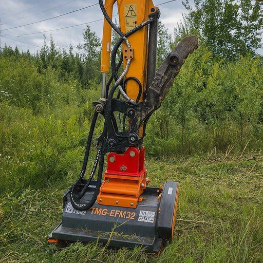 32" Excavator Brush Flail Mower, 3 to 5-ton Carrier, 10-16...