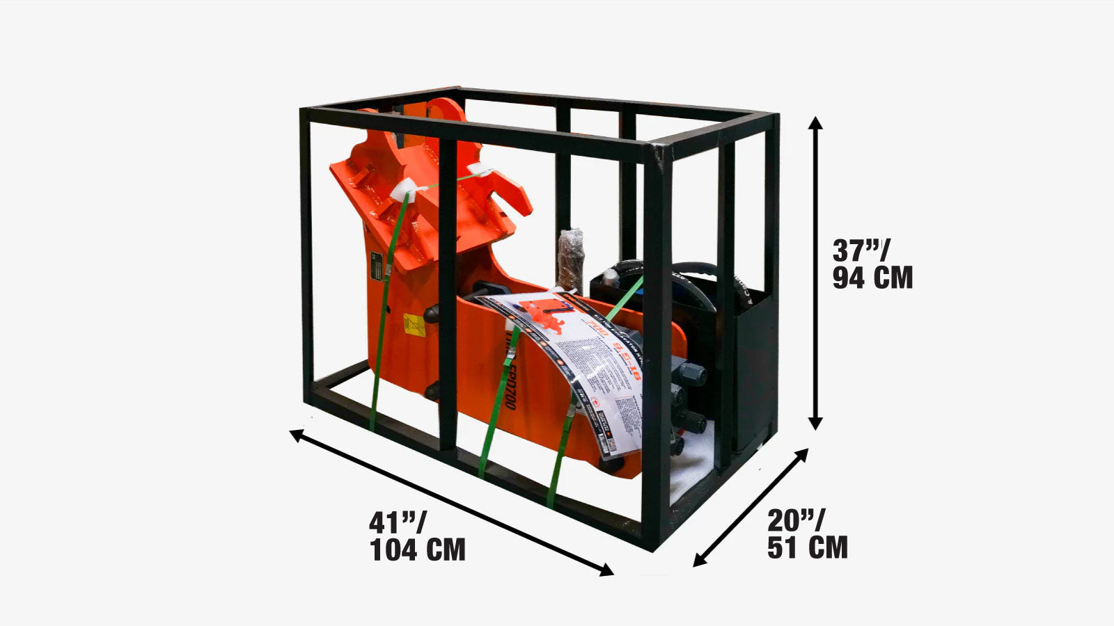 Excavator Hydraulic Post Pounder, 700 Ft-lb Energy Class, 500-900 BPM, 8