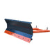 60-inch forklift snow blade and snow pusher with 30-degree left and right angling for 2 to 3.5 ton forklifts