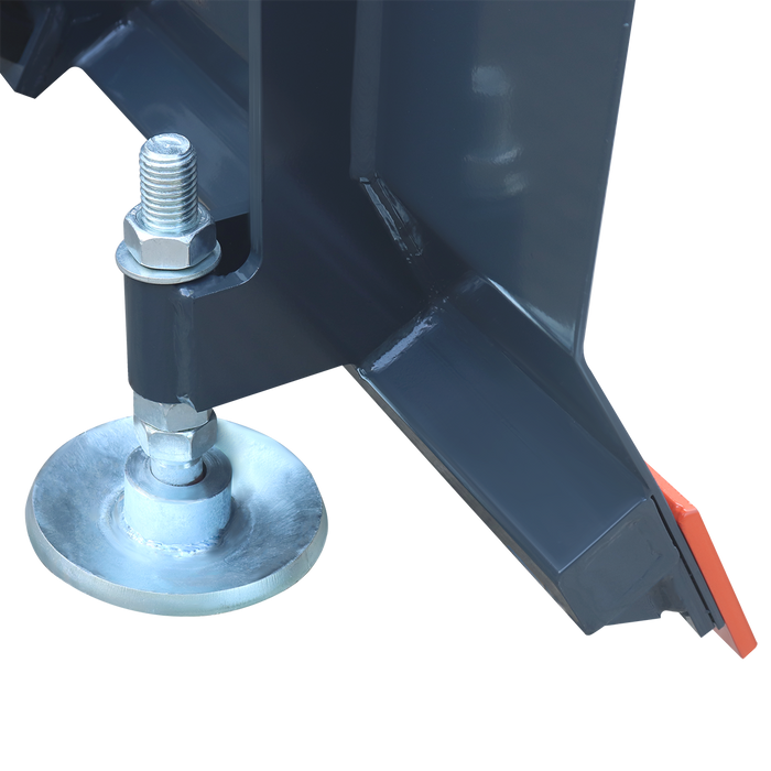 60" Forklift Snow Blade / Snow Pusher, 30° Left & Right, 60° Trip Angle, Bolt-On Cutting Edge, 2 - 3.5 Ton Forklift, TMG-FSB60