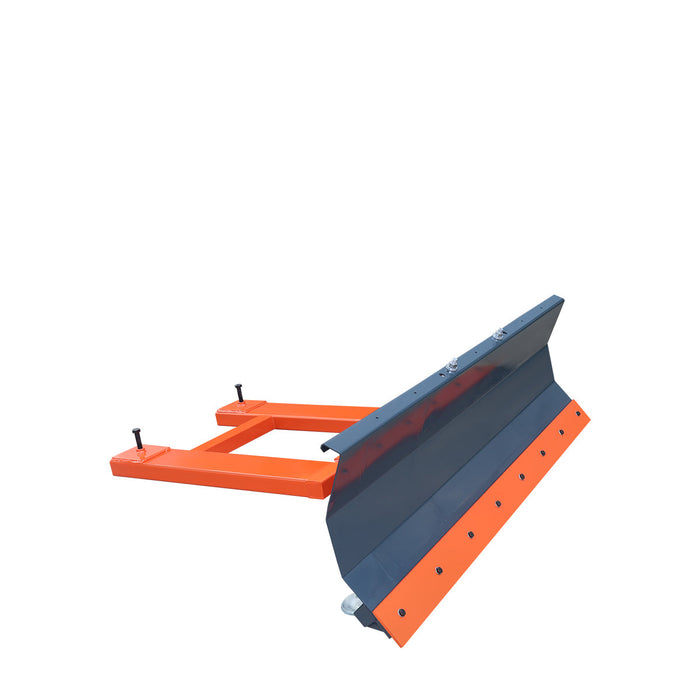 72" Forklift Snow Blade / Snow Pusher, 30° Left & Right, 60° Trip Angle, Bolt-On Cutting Edge, 2 - 3.5 Ton Forklift, TMG-FSB72