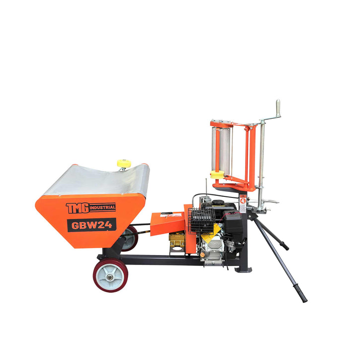 24" x 28" Bale Wrapper, 5.5 HP Gas Engine, Adjustable Film Layers, 20" - 24" Round Bales, TMG-GBW24