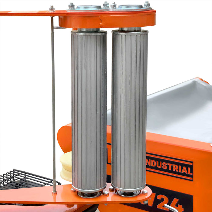 24" x 28" Bale Wrapper, 5.5 HP Gas Engine, Adjustable Film Layers, 20" - 24" Round Bales, TMG-GBW24