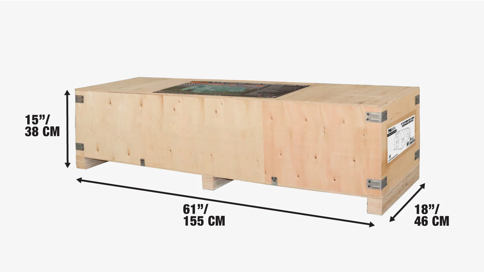 10’ x 20’ Tunnel Greenhouse Grow Tent w/Ripstop Leno Cover, Cold Frame, Roll-Up Mesh Windows, Round Top Roof, TMG-GH1020R-shipping-info-image