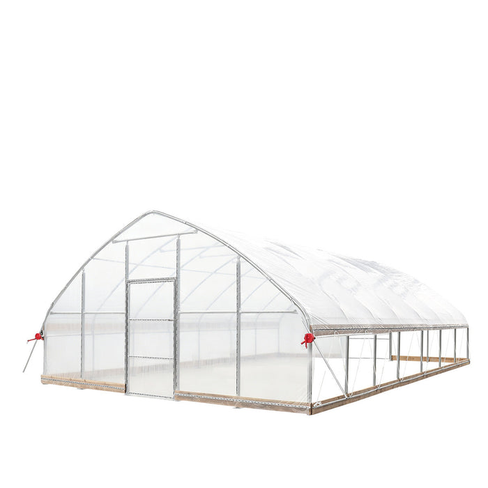 20' x 30' Tunnel Greenhouse Grow Tent w/12 Mil Ripstop Leno Mesh Cover, Cold Frame, Roll-up Windows, Peak Ceiling Roof, TMG-GH2030-V2 (Previously GH2030)