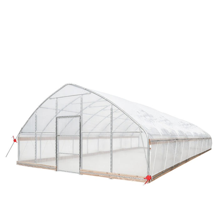 20' x 40' Tunnel Greenhouse Grow Tent w/12 Mil Ripstop Leno Mesh Cover, Cold Frame, Roll-up Windows, Peak Ceiling Roof, TMG-GH2040-V2(Previously GH2040)