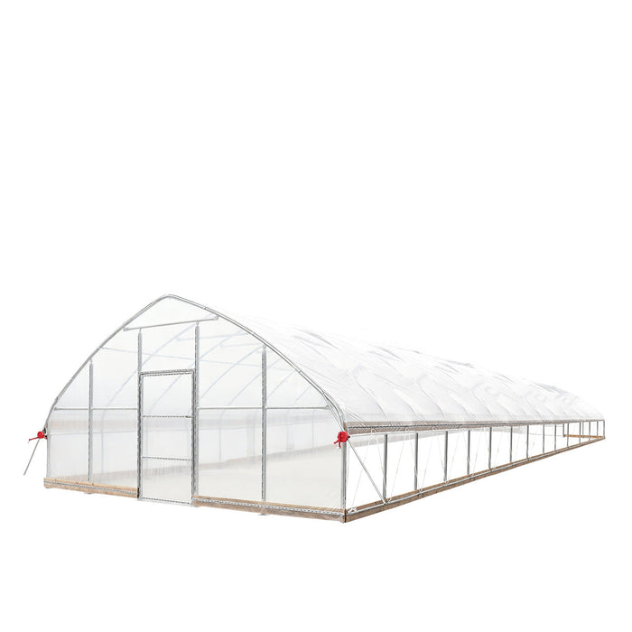 20' x 60' Tunnel Greenhouse Grow Tent w/12 Mil Ripstop Leno Mesh Cover, Cold Frame, Roll-up Windows, Peak Ceiling Roof, TMG-GH2060-V2 (Previously GH2060)