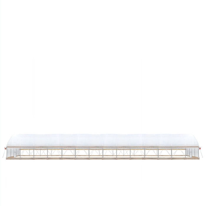 20' x 60' Tunnel Greenhouse Grow Tent w/12 Mil Ripstop Leno Mesh Cover, Cold Frame, Roll-up Windows, Peak Ceiling Roof, TMG-GH2060-V2 (Previously GH2060)