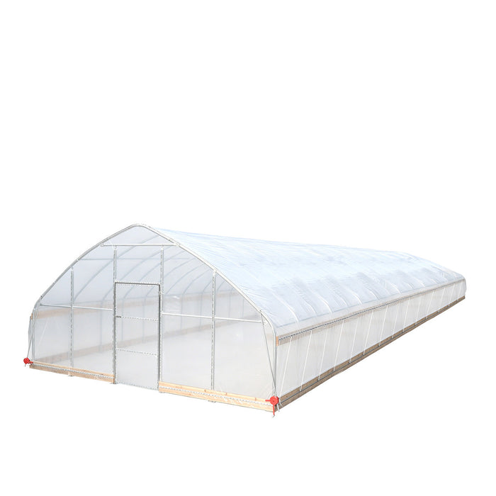 20' x 60' Tunnel Greenhouse Grow Tent w/12 Mil Ripstop Leno Mesh Cover, Cold Frame, Roll-up Windows, Peak Ceiling Roof, TMG-GH2060-V2 (Previously GH2060)