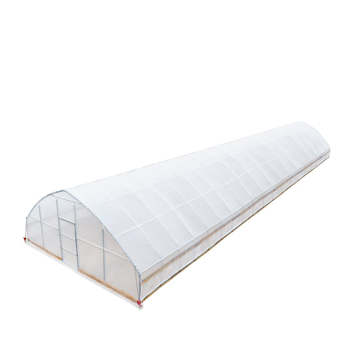 25' x 80' Tunnel Greenhouse Grow Tent w/6 Mil Clear EVA Plastic Film, Cold Frame, Hand Crank Roll-Up Sides, Peak Ceiling Roof, TMG-GH2580-V2 (Previously GH2580)